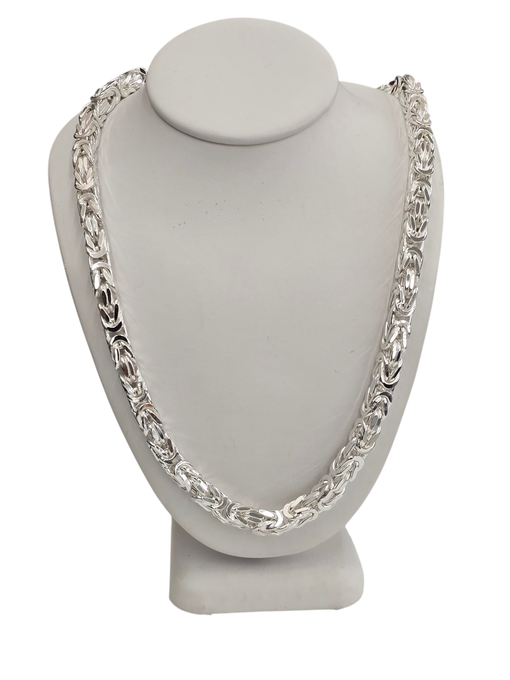925 Sterling Silver Byzantine Chain 5.5 Mm 26 Inches